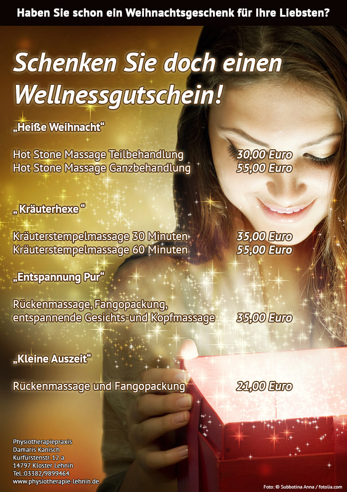 Gutscheine schenken!